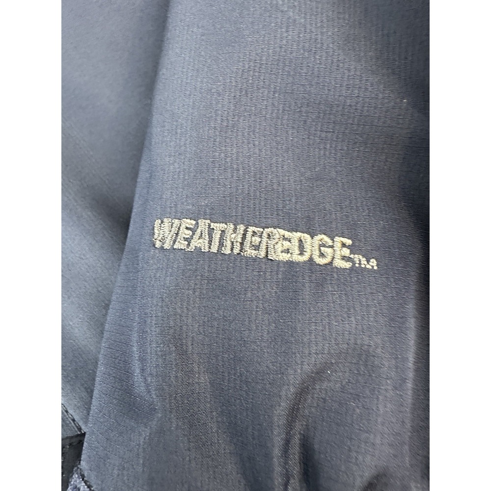 Eddie Bauer WeatherEdge Jacket Women's Medium Navy Blue Waterproof Hooded - Picture 11 of 16